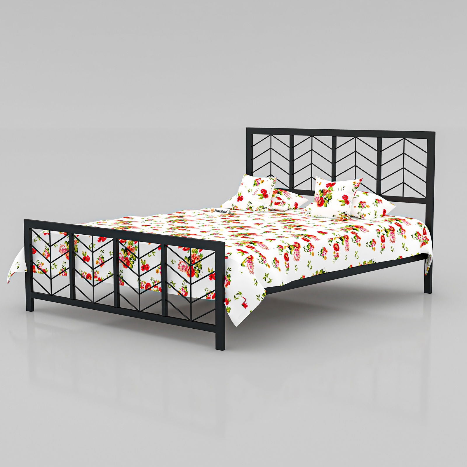 MetalCraft Minimalistic Iron Bed - Furnishiaa -  -